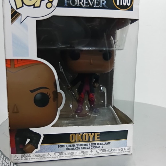 Funko Okoye Pop Figure with Purple and Black Outfit - Picture 3 of 8